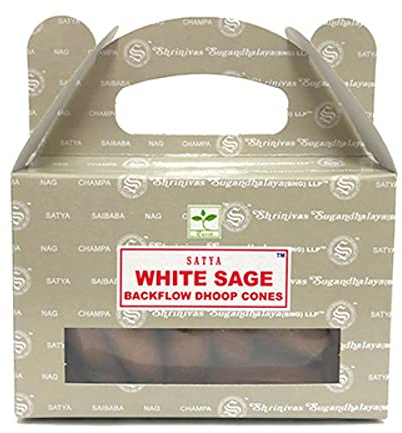 Zen et Ethnique Weißer Salbei Rückfluss-Räucherkegel