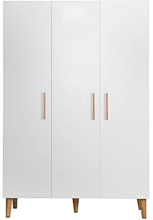roba Kleiderschrank 'Mick', 3 Türen, weiß, mit Soft Close-Technik, Drehtürenschrank