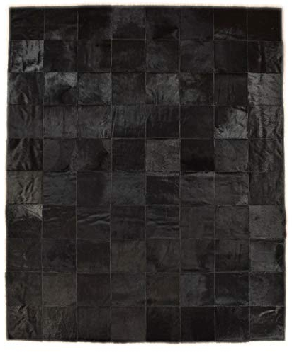generisch KUHFELL Teppich SCHWARZ Patchwork 160 x 200 cm FELL Teppich