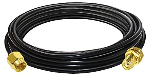 TUOLNK Cavo coassiale SMA maschio a femmina SMA Cavo prolunga antenna WiFi RG58 5M (16,4 piedi) Cavo coassiale RF a bassa perdita 2G 3G 4G LTE