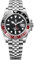 Pagani Design GMT Herren 40 mm Automatikuhr Saphirglas Edelstahl 100 Wasserbeständigkeit Analoguhr Mechanische Herrenuhren Geschenkuhr für Herren(Fünf Perlen Schwarz Rot)