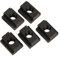Lot de 5 écrous à rainure en T en acier, rainure en T au fini oxyde noir vis fixe etau perceuse colonne+écrous t slot m12 etau perceuse colonne vis fixe etau perceuse colonne