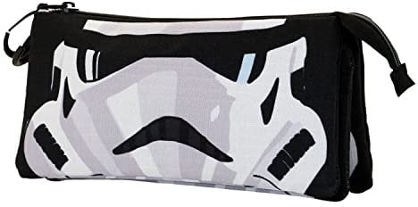 Star Wars Trooper-ECO Dreifach Federmäppchen, Schwarz, 23 x 11 cm