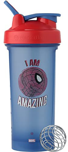 BlenderBottle Marvel Classic V2 Shaker Bottle Perfect for Protein Shakes and Pre Workout, 28-Ounce, Spiderman