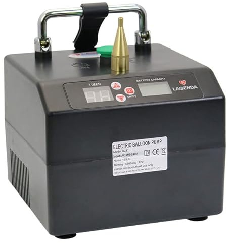 Electric Air Balloon Pump, Balloon Inflator, Timing Function and Memory Function, Suitable for 160/260/360 Long Balloons and 5-inch Round Balloons