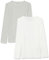Amazon Essentials Women's Slim-Fit Long Sleeve Rib Knit Crew Neck Top (Available in Plus Size), Pack of 2, Grey Heather/White, 5XL Plus