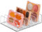 JESSCAT Paletten-Organizer, Kunststoff-Badezimmer-Theken-Organizer, Beauty-Mixer-Halter, große Kapazität, Kosmetik-Lidschatten-Make-up-Organizer für Badezimmer, Waschtischtheke (transparent, L)