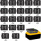 Gijok Battery Rack Compatible with DeWalt 20V Battery Holder, Battery Garage Tool, for Dewallt 20v Tools, Wall Displlackay Hook Holder (20PCS, Black)