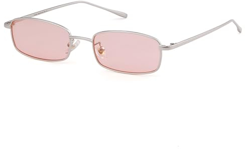 ADEWU Occhiali da sole quadrati Moda Occhiali retrò per donna Uomo