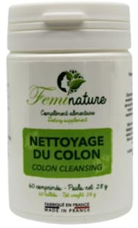 Detox Foie Colon et Intestins – Diurétique Rétention d'eau – Flore Intestinale – Ventre Plat Homme Femme – Gaz Intestinaux et Ballonnements – 60 comprimés 100% Naturels fabriqués en France