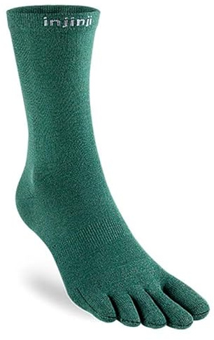 Injinji Liner Crew Toesocks, Agave, Large