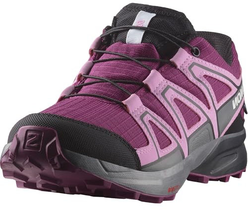 Salomon Speedcross Climasalomon wasserdichte Unisex Kinder-Wander- und Laufschuhe, Präzise Passform, Grip, Praktischer Komfort, Plum Caspia, 38