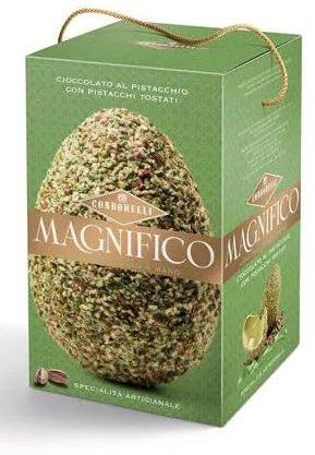 CONDORELLI UOVO MAGNIFICO CIOCCOLATO AL PISTACCHIO CON GRANELLA DI PISTACCHI TOSTATI 230g