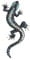 Damen-Brosche, Vintage-Stil, Gothic, Gecko, Eidechse, lang, blau, professionell, Kunststoff, Kein Edelstein