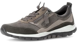 Gabor Damen Low-Top Sneaker, Frauen Halbschuhe,Freizeitschuhe,Turnschuhe,Laufschuhe,schnürschuhe,schnürer,Mohair/Sherwood k.,41 EU / 7.5 UK