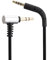 Alphatec B&W P7 - Cable de audio de repuesto, compatible con auriculares Bowers & Wilkins P7, cable estéreo macho de 3,5 mm a 2,5 mm, 1,2 metros, sin micrófono en línea/control remoto, negro