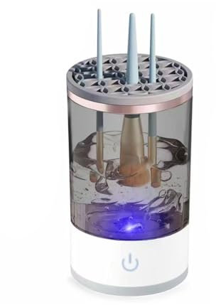 Nettoyeur de Pinceaux de Maquillage,Nettoyeur de Brosse Électrique Automatique a Vibrations Soniques,Chargement USB pour Tous les Pinceaux de Maquillage
