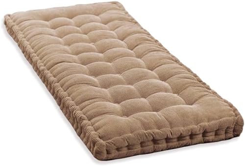 Bankauflage Bankkissen Outdoor 120x40/150x50/140x40/110 x 50/100x40/180x40 Sitzkissen für Fensterbank 8-10cm Dickes Stuhlkissen Bank für Gartenbankauflage Sitzerpolster(Color3,140x50cm/55x20in)