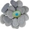 MUKSEUT 40 PCS 7-10 Cm / 3-4 Inch Grey Flat Painting Stone Pebbles, Natural Beach Pebbles, Stones for Painting Decorative