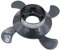 Tbest Gas Bottle Base, Portable Collapsible Stable Support Stand Cylinder Base Base Bracket Gas Bottle Fixed Support for Camping Stove