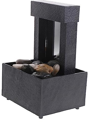 PRETYZOOM Elegante Fuente de Mesa de 1 Juego para Decoración del Hogar Adorno de Agua Corriente para Oficina Interior Minifuente de Escritorio Zen con Detalles Realistas