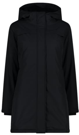 CMP, Parka FIX Hood, 34K0016, Basic Black, D46, Woman