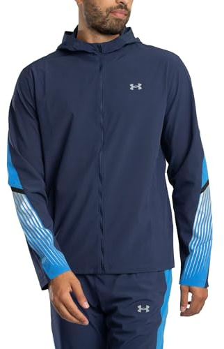 Under Armour Herren Velociti Storm Kapuzenjacke, Blue, M
