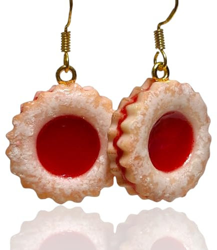 Weihnachtsohrringe Plätzchen, Ohrringe Christmas Cookie Optik, Handmade, Handgemachter Schmuck aus Polymer Ton, Weihnachtsgeschenk, Festive Holiday Gift, Christmas Accessories