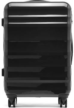 MISAKO London Mittlerer Harter Koffer - Mittlerer Unisex-Reisekoffer - Große Kapazität und mehrere Fächer London Schwarz 69 X 48 X 24 cm Mediana