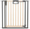 GEUTHER Easylock Türschutzgitter ohne Bohren | Absperrgitter ohne Bohren | Baby Gitter in Extra Hoch | Buchenholz in Schwarz | Treppenschutzgitter Türgitter für Babys | Breite: 96,5-104,5 cm