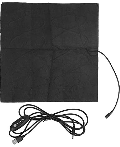 Heizkissen, 30x30cm Einstellbare Temperatur Heizkissen für Rücken Usb Angetriebene Schulter Heizkissen Schnell Heizung mit Temperatur Regler für Heim-und Büro Gebrauch