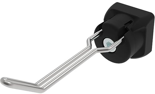 Fath Werkzeughalter FX66/27 - Einzelhaken Werkezughalterung passend zu Profil 40 für Nut 8, schwarz