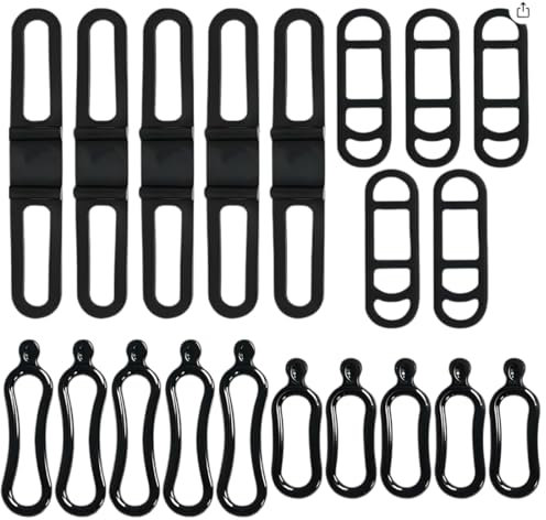 ZEPIQOR 20 Stück Silikonband für Fahrradleuchten, Gummiringe Halterung Taschenlampe, Fahrrad Silikon Gurt für Sigma Rücklicht und Rennrad Licht, Stretch Gummiband zur Befestigung von Fahrradlicht