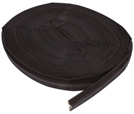 HAMPPLIES Burlete Adhesivo Autoadhesivo para Ventanas y Puertas Tira Aislante Térmica Resistente Sellado Antiviento para Camper Barco y Camión Metros Marrón