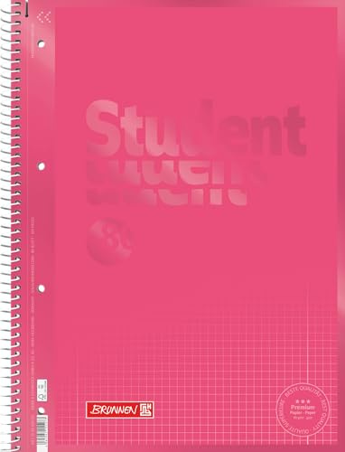 BRUNNEN Collegeblock Premium Student Colour Code | A4, Lineatur 28, 80 Blatt, tulip