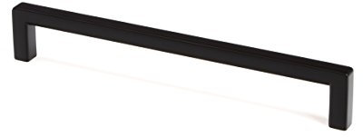 Gedotec Möbelgriff aus Vollmetal | 1 Stück Griffe für Küchenschränke inkl. Befestigungsmaterial | SIDO | Möbelgriffe Schwarz mit LA: 320 mm | Türgriffe für Schränke - Schrankgriffe - Griffe Möbel