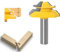 APlus Fresa de madera – Fresa 1/2” (12,7mm) para 45 grados Lock Mitre, Router Bit pernos Junta Cutter para herramienta de copa madera para máquina de grabado