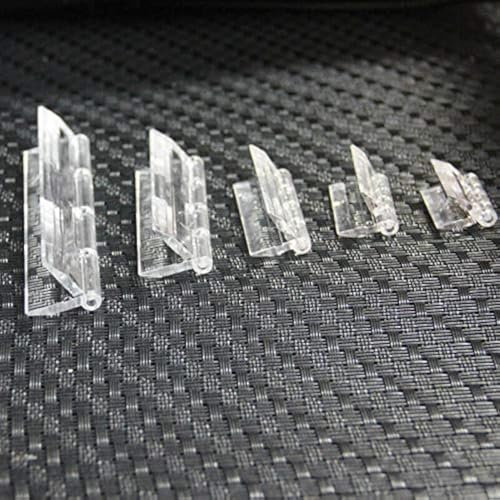 SUPERTOOL Türscharniere, transparent, 100 x 42 mm, haltbare Acryl-Kunststoff-Scharniere für Tür, Klavier, Schrank und Klavier (10 Stück)