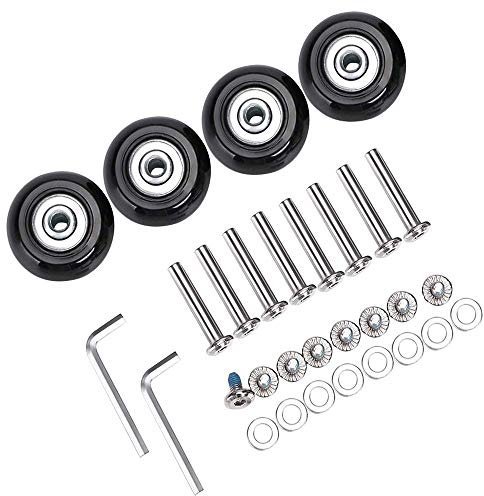 95sCloud Gepäck Koffer & Trolleys Räder Ersatz Rollen für Koffer Gummi Rollen Ersatzrädern Ersatz Wheels Rad für Trolley Samsonite Hartschalenkoffer Rollen mit kugellager Ersatzteile Reparatur Set