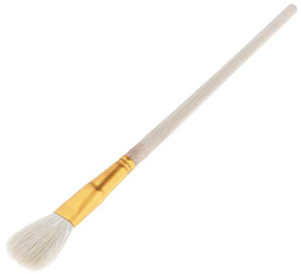 Perfeclan Brosse à Manche en Bois Pinceaux Professionnels pour Dorure Feuille, B 20x2cm