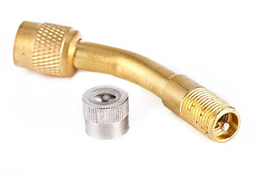 Luftreifen Ventilverlängerung, 135-Grad-Reifenventilverlängerung Adapter für Auto Car Motorcycle Bike Scooter Reifenstielverlängerung