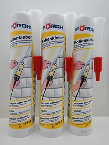FÖRCH FOLIENKLEBER KLEBER FOLIE WANDANSCHLUSS DAMPFBREMSE DAMPFSPERRE 310ML (3)