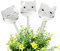 Chiyyak Lot de 3 boules d'irrigation en forme de chat - Pour plantes en verre - Dispositif d'auto-arrosage pour le jardin, les plantes en pot - Plantes suspendues - Vacances