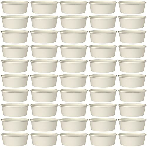 120 tazas de helado desechables de 8 onzas para alimentos fríos y calientes, sopas, sondas, yogur congelado.