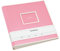 Semikolon 364059 Jumbo Album - 30x30 cm, 100 Seiten cremefarben, für 10x15 Fotos, mit Pergaminpapier - flamingo pink