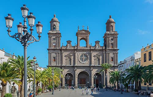 LHJOYSP Puzzle mädchen 3D Puzzle 1000 Teile City Sky Temple Sunny San Telmo, Teneriffa, Spanien 75x50cm