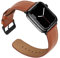 Anlinser Lederband Kompatibel mit Apple Watch Armband 49mm 46mm 45mm 44mm 42mm 41mm 40mm, Ersatzbänder für Damen Herren Kompatibel mit iWatch Ultra 2 Serie 10 9 8 7-1 SE (42/41/40/38mm, Braun)