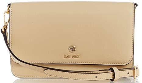 NINE WEST Damen Linnette Geldbörse an Einer Schnur, ID-Fenster, Hellgelb