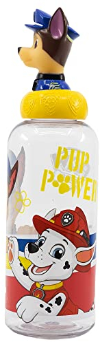 Stor 3D FIGURINE FLASCHE 560 ML FÜR KINDER | PAW PATROL PUP POWER