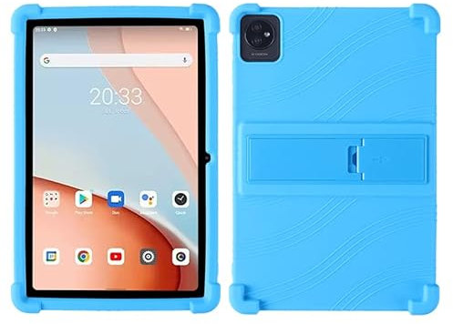 FKQLH Coque pour Blackview Tab 7 WiFi, Supporter Silicone Enfants Housse de Protection Poids Léger Stand Coque Cover pour Blackview Tab 7 WiFi Tablet 10 Pouces, Bleu